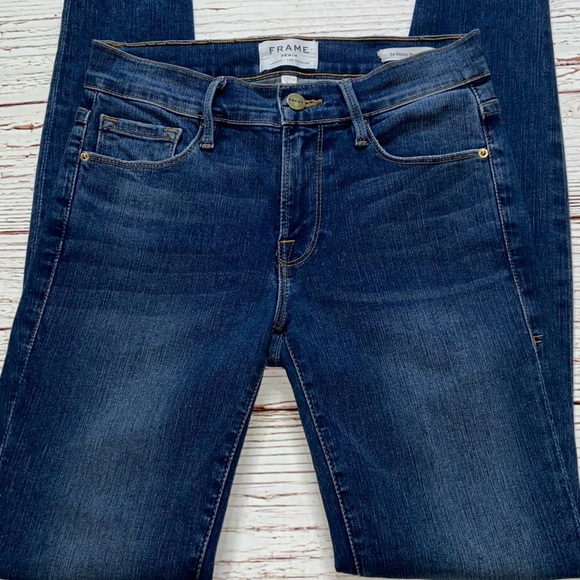 Frame Denim Le High Skinny de Jeanne Jeans in Woodbine Sz 24 - Picture 15 of 15
